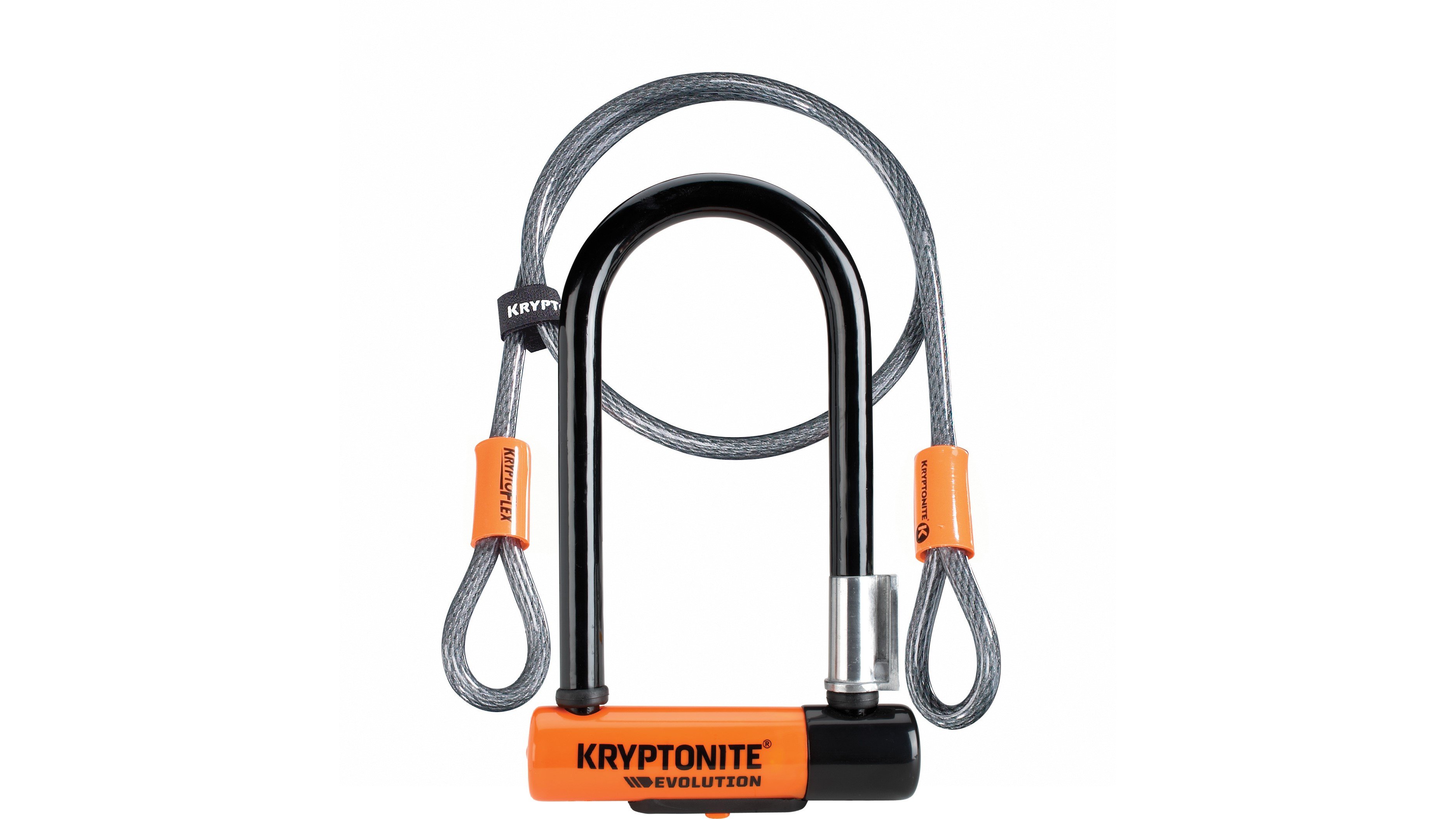 Kryptonite Evolution Mini-7 Bike U-Lock with Cable, Heavy Duty